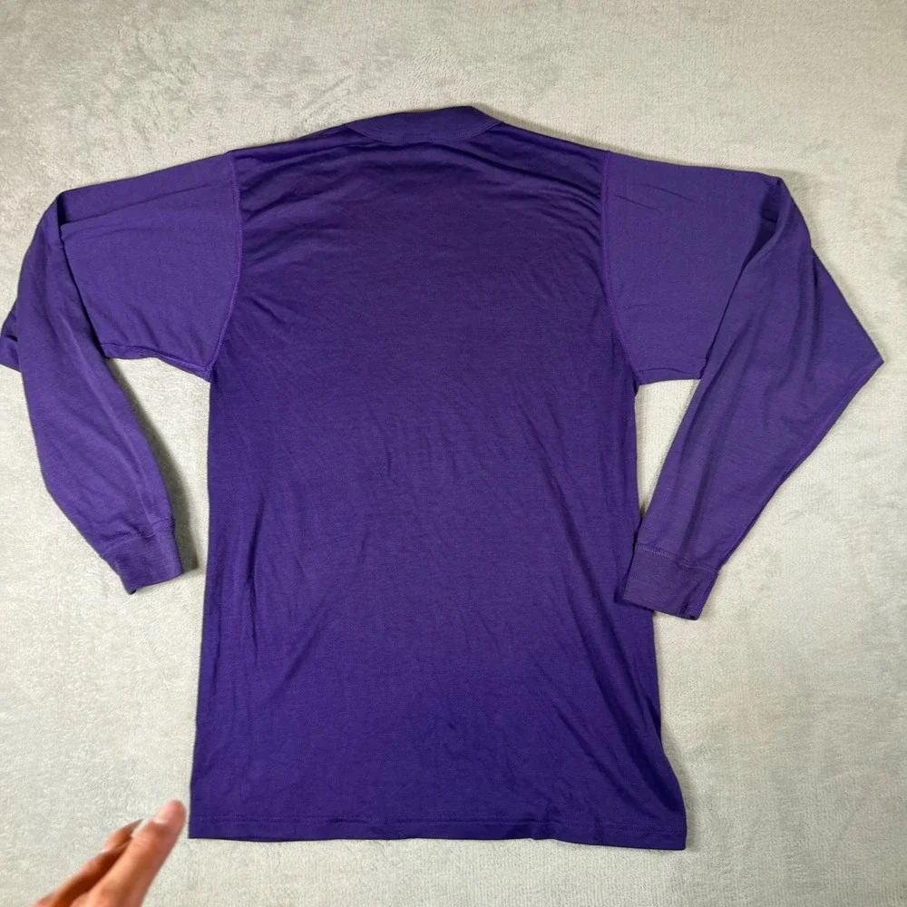 Vintage Duofold Thermal Shirt Mens Medium Purple Base Layer‎ Made USA